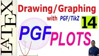 Basic and Advanced Drawing/Graphing in LaTeX Using PGF/TikZ (PGFPLOTS), Part-14.