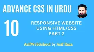 10 Responsive website using html and css part 2 in Urdu/Hindi