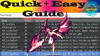 RPG Maker MV Tutorial - Quick Dragonbones Guide - Extremely Easy Version - RPGMMV