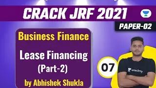 12:00 PM - Crack JRF 2021 | Commerce by Abhishek Shukla | Lease Financing (Part-2)