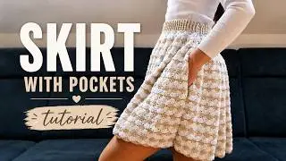 Crochet Shell Stitch Skirt Tutorial | Step by Step