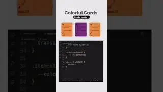 Bring your UI to life with vibrant, colorful cards! 🎨✨Which color combo would you pick? 🎴 