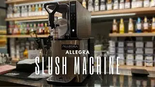 Cara buka chamber dan tombol fungsi di ALLEGRA SLUSH MACHINE