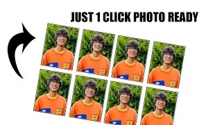 एक मिनिट में पासपोर्ट साइज फोटो बनाने का सबसे आसान तरीका| how to make passport size photo easy