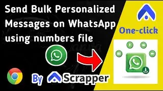 Send Bulk Personalized Messages on WhatsApp using Numbers File with WP-Message Sender Tool