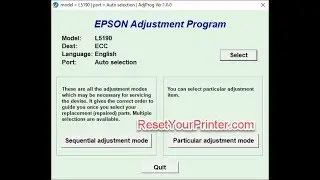 L5190 Adjustment Program 100% Tested