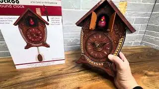Kintrot Cuckoo Clock Traditional Black Forest Clock Antique Wooden Pendulum Quartz Wall Clock Review