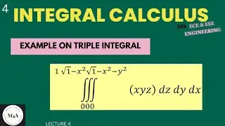 Example on triple integral||Multiple Integral||22MATE101-Module4||Dr Sujata T