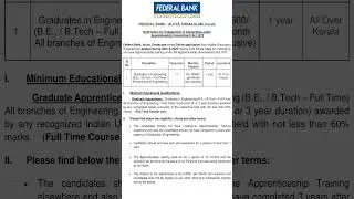 Federal Bank Careers 77 Graduate Apprentices Vacancies