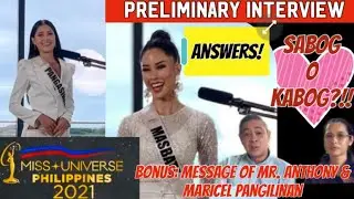 Q&A Kisses & Maureen Preliminary Interview at Mensahe ng Pangilinan Family #missuniverseph