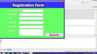 How To Store Registration Form  Data  to Database (Student Details) in java Application