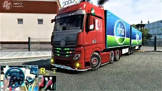 Mercedes Benz Actros mp5 1.47 - B double trailer- Euro truck simulator 2