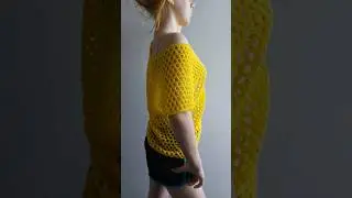 Cute crochet Blouse tunic 🥰/Full video in the comment below #shorts #shortsyoutube #crochet #cute