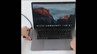 USB C Hub Thunderbolt 3 Dock with HDMI-compatible Rj45 Adapter TF SD Reader for MacBook Pro/Air M1