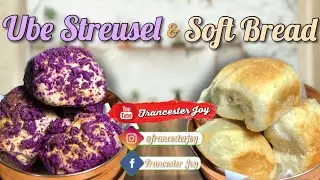 UBE CHEESE STREUSEL using SOFT BREAD