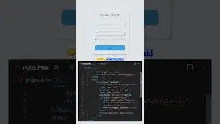 Creative Modern Login Form in HTML and CSS. #javascript #frontend #animation #loginform #forms  #css