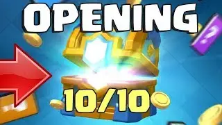 Clash Royale: открытие клановых сундуков.