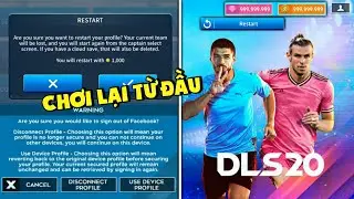 Hướng dẫn cách RESTART ( XOÁ DỮ LIỆU CŨ ) trong Dream League Soccer 2020 dễ dàng nhất
