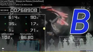 osu! | Girls and Plastic - Shoujo no Maisou [Undefined] 86.8% pass