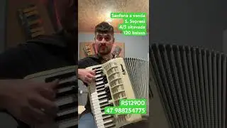 Sanfona polifônica oitavada a venda - Gino e geno na sanfona - bebo pra carai