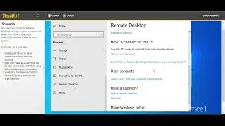 Allow Remote Desktop Connections 2 7 3: TestOut