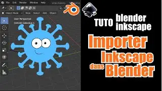 Tuto Inkscape-Blender : importer et animer une illustration inkscape dans blender
