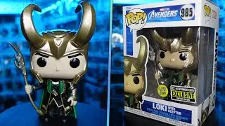 LOKI WITH SCEPTER 985 GLOW ENTERTAINMENT EARTH EXCLUSIVE - UNBOXING FUNKO POP