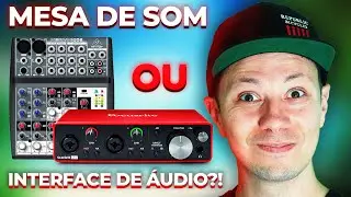 MESA DE SOM OU PLACA DE SOM Qual Melhor? 2020 Behringer, home studio, interface de audio, focusrite