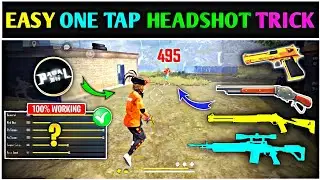 New One Tap Headshot Trick🔥| New Headshot Trick | New Headshot Setting Free Fire| Headshot Trick FF