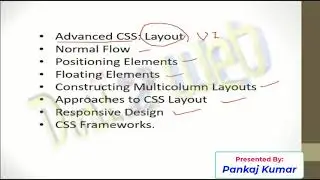 Advance CSS layout | Normal flow | Inline elements | Web Technology and Its Application | 18CS63