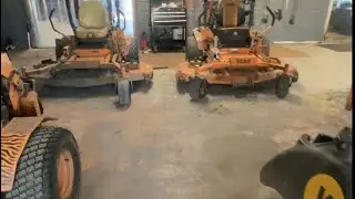 Doing oil changes on Two turf tiger 1 and a turf tiger 2 #NorthCountrySouthCity #ScaleAndBones