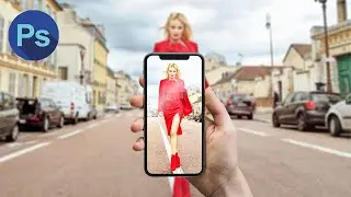 Add a photo to iPhone Screen in Photoshop