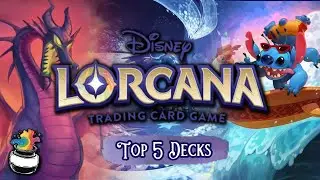 The Top 5 Decks In Lorcana TCG! | October 2023 Deep Dive | Full Breakdown And Decklists!