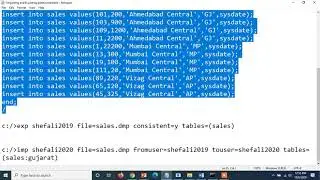 Exporting and Importing Partitioned Table in Oracle