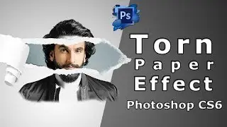 How To Make Ripped PAPER Effect in Photoshop CS6 - Photoshop Tutorial