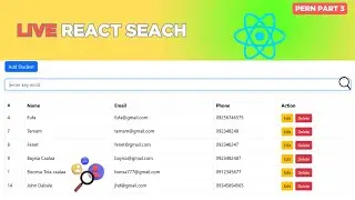 Live Search By React JS and PostgreSQL PERN
