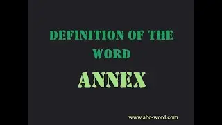 Definition of the word 