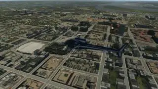 X-Plane 11 AS350 Flying through the Washington DC National Mall