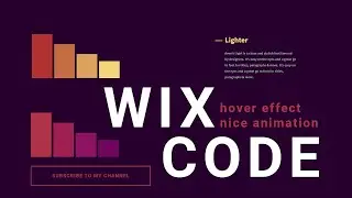 How to work with hover effect with nice animation using wix code