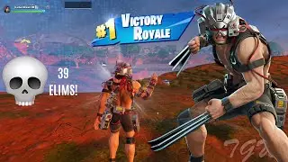 Wolverine VS. Emma Frost 😠 | Fortnite ZB Solo Squads | 39 Eliminations!