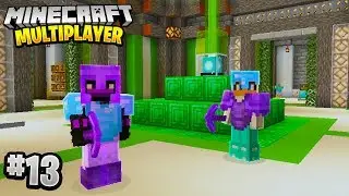 SECRET UNDERGROUND BASE in Minecraft Multiplayer Survival! (Episode 13)