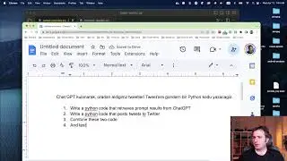 Python ve Chat GPT ile Tweet Atan Uygulama Gelistirelim
