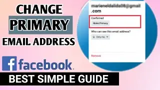 HOW TO CHANGE PRIMARY EMAIL ADDRESS ON FACEBOOK 2021