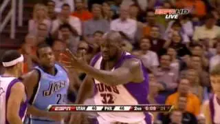 Shaq Huge Lefty Dunk over Boozer + Replay