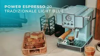 Espresso maker Power Espresso 20 Traditional Light Blue with 20 bars and thermoblock