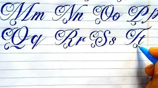 How to write in Elegant script Monogram font design | Calligraphy A-Z |