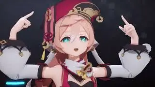 Dance Genshin Impact MMD Hu Tao Shinobu Yanfei 