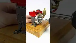 Mini Single-Cylinder Gas Powered Motor 4-Stroke Engine Model