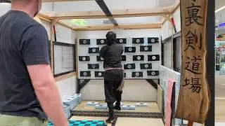 Shirken throwing game at Ariake Ninja Academy