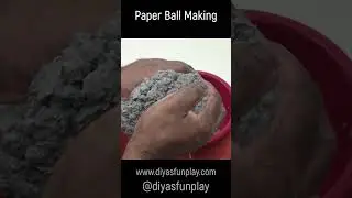 shiny paper ball making - 